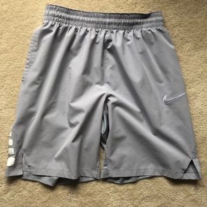 Grey Nike Basketball Dri fit shorts size large